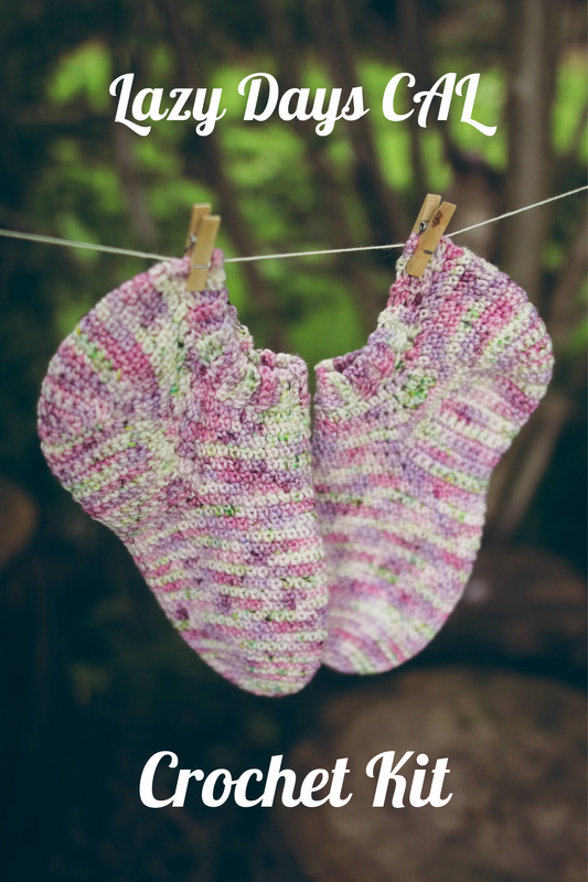 Crochet Kit: Lazy Days Shortie Socks