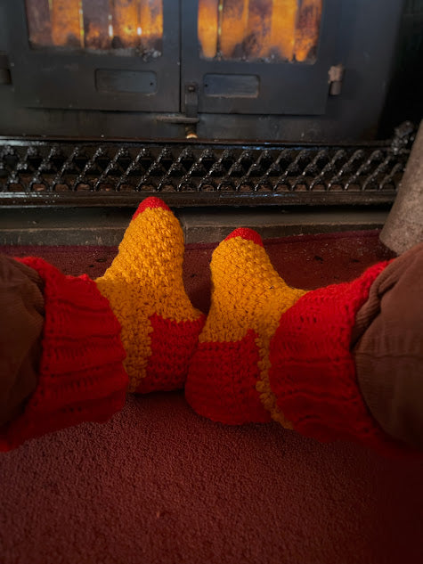 Dunkeld Slipper Socks Crochet Pattern
