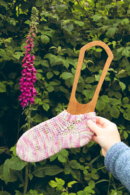 Printed Version of Lazy Days Shortie Socks Crochet Pattern