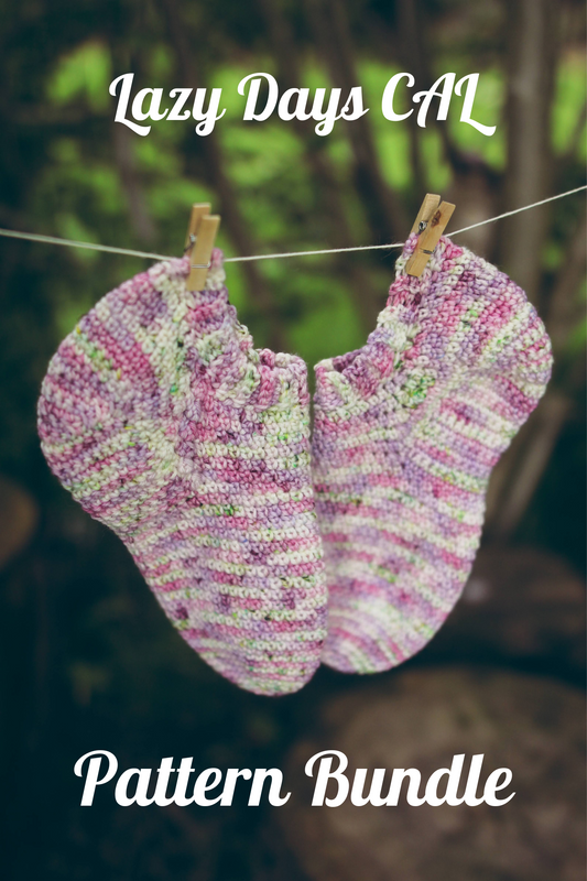 Crochet Pattern & Bag Bundle: Lazy Days Shortie Socks