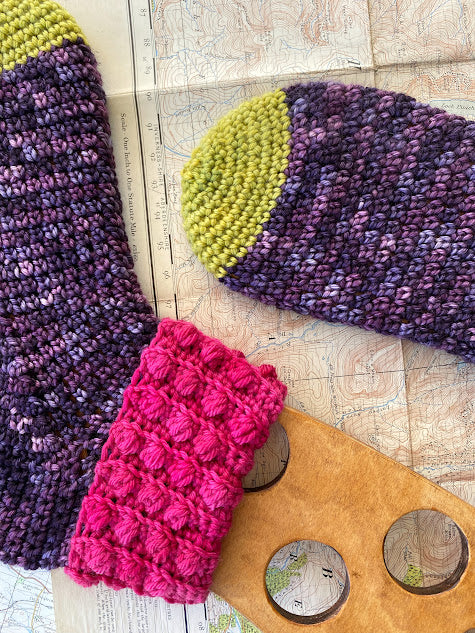 Spring Into Autumn Crochet Sock Pattern