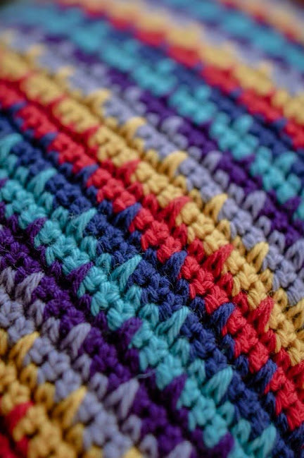 In The Groove Cushion Cover crochet pattern