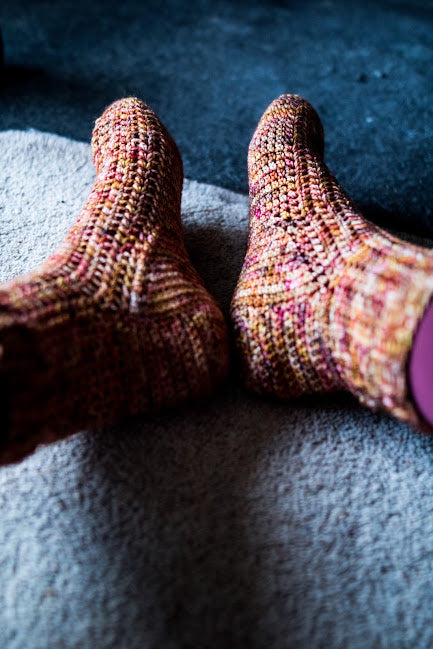 Fiddle Socks crochet pattern