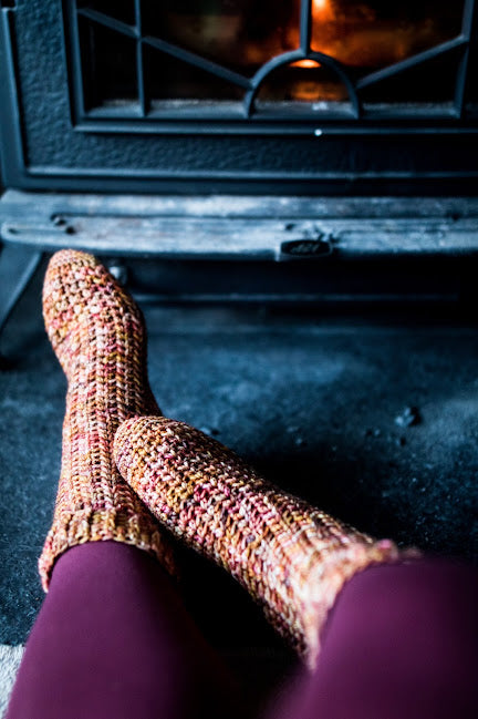Fiddle Socks crochet pattern