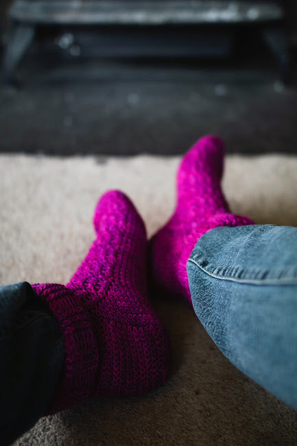 Synthesizer Socks crochet pattern