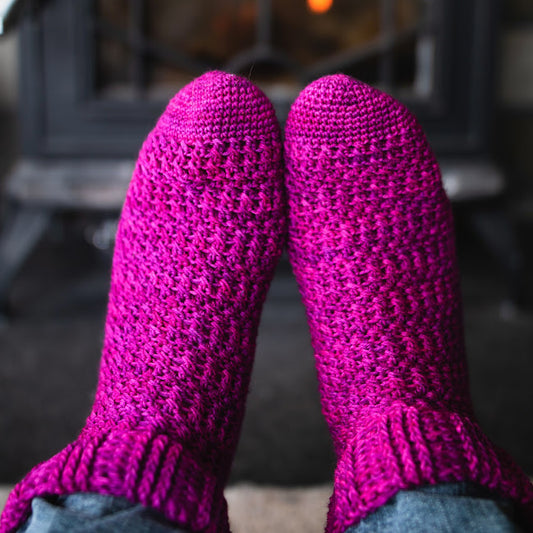 Synthesizer Socks crochet pattern