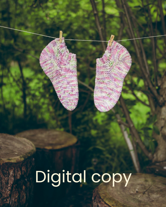 Lazy Days Shortie Socks Crochet Pattern