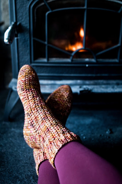 Fiddle Socks crochet pattern