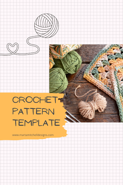 Template for writing up a crochet pattern