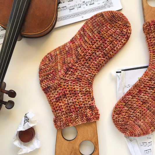 Fiddle Socks crochet pattern